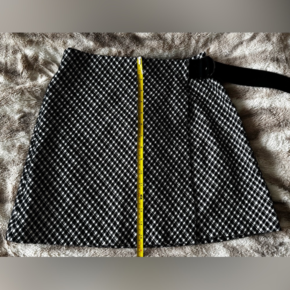 SPANX Ponte Wrap Mini Skort in Classic Black Plaid - Picture 8 of 15